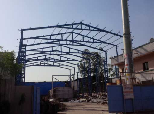 Installation of Girts and Purlins